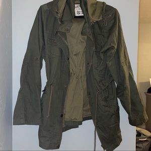 Hooded utility jacket